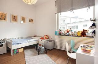 北欧风格二居室简洁白色儿童房设计