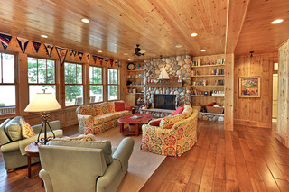 美式田园风格富裕型140平米以上单人沙发效果图