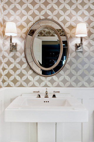 美式风格客厅度假别墅富裕型140平米以上洗手台效果图