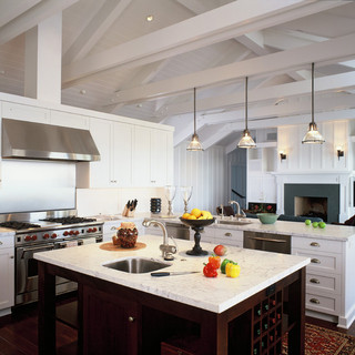 混搭风格客厅度假别墅富裕型140平米以上欧式开放式厨房设计图