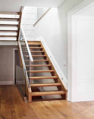 现代简约风格厨房富裕型140平米以上实木楼梯装修效果图