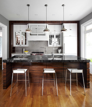 现代简约风格厨房富裕型140平米以上欧式开放式厨房装修