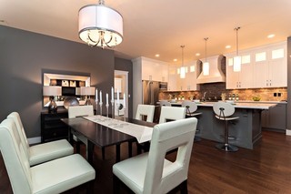 混搭风格客厅富裕型140平米以上厨房与餐厅隔断设计
