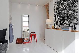 北欧风格小户型温馨白色走廊装修效果图