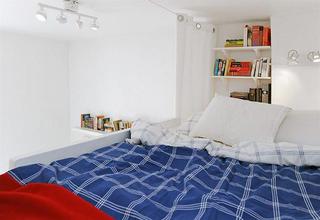 北欧风格小户型温馨白色卧室装修图片