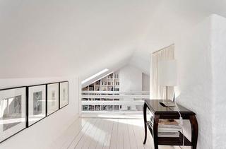 北欧风格舒适白色120平米走廊旧房改造平面图