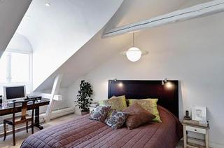 北欧风格舒适白色120平米床旧房改造家装图