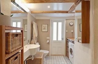 北欧风格舒适白色120平米整体卫浴旧房改造家居图片