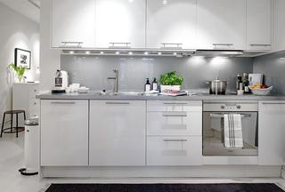 北欧风格简洁黑白厨房装修