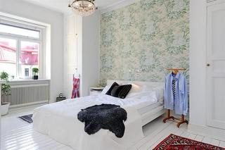 北欧风格时尚黑白90平米卧室装潢
