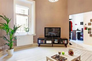 北欧风格小户型舒适阁楼电视背景墙设计图