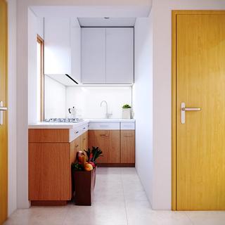 现代简约风格公寓温馨白色整体厨房装修