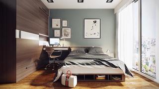现代简约风格公寓温馨黑白卧室设计