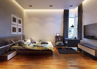 现代简约风格公寓温馨卧室装潢