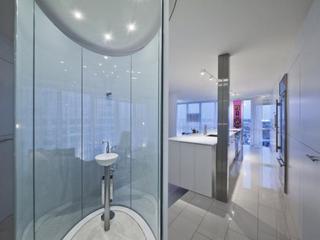 现代简约风格公寓简洁白色卫浴用品效果图