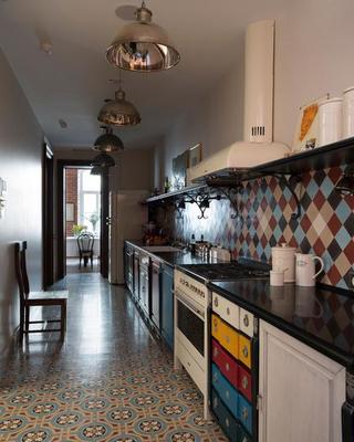 现代简约风格公寓古典厨房设计图纸