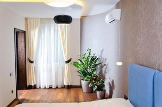 现代简约风格公寓舒适白色110平米窗帘效果图