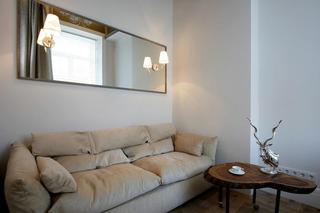 混搭风格公寓舒适米色沙发图片