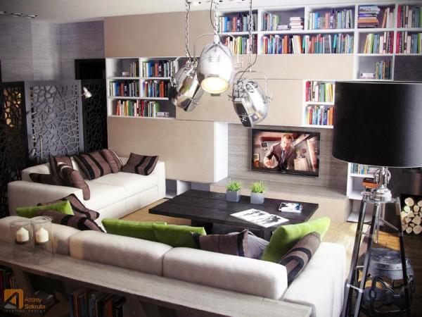 现代简约风格公寓室内设计效果图