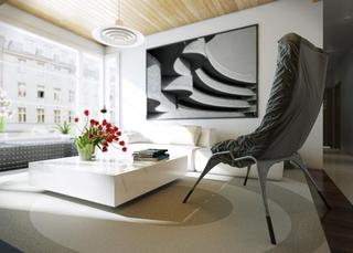 现代简约风格公寓艺术黑白装修图片