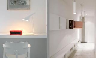 现代简约风格公寓小清新白色书桌图片