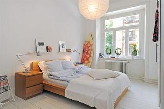 北欧风格小户型古典白色卧室卧室背景墙设计图纸