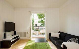 北欧风格简洁白色客厅改造