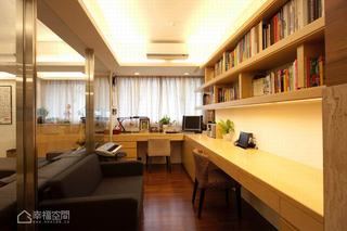 简约风格公寓舒适书房设计图纸