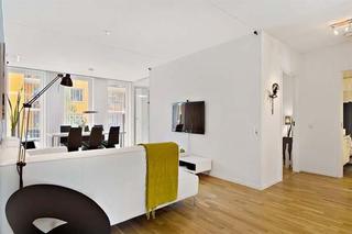 现代简约风格公寓时尚白色客厅装修图片
