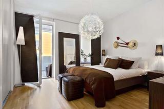 现代简约风格公寓时尚白色卧室装修效果图