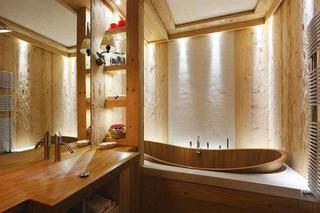 新古典风格公寓温馨原木色卫浴用品效果图