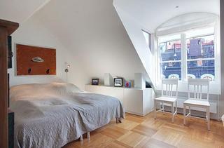 北欧风格公寓时尚白色卧室卧室背景墙装修效果图
