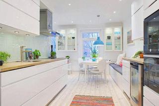 北欧风格公寓小清新白色70平米厨房装修