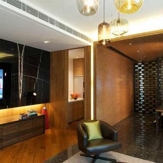 现代简约风格公寓温馨黑色客厅设计