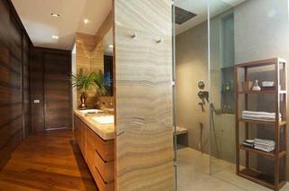 现代简约风格公寓温馨原木色卫浴用品设计图纸