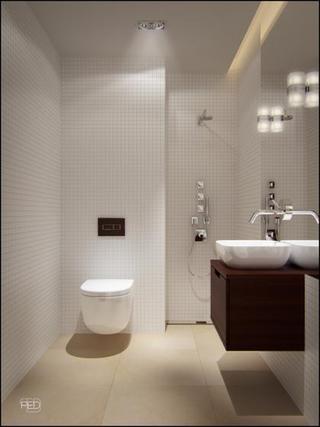 现代简约风格舒适白色40平米整体卫浴改造