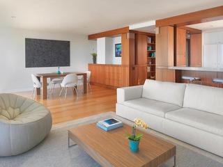 现代简约风格公寓简洁米色90平米沙发图片