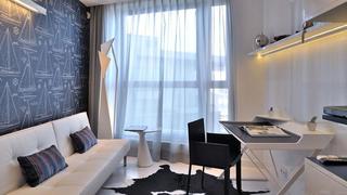 现代简约风格时尚白色客厅沙发装修