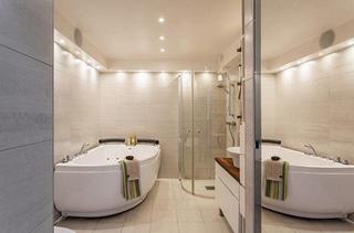 北欧风格小复式温馨白色100平米整体卫浴装潢