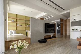 简约风格公寓舒适电视背景墙设计