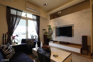 简约风格公寓简洁电视背景墙装修效果图
