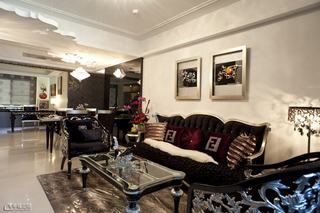 新古典风格奢华豪华型沙发背景墙设计图纸