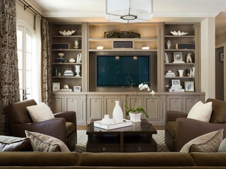 美丽的客厅和舒适和风格