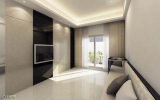 新古典风格公寓舒适黑白效果图