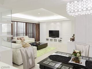 新古典风格公寓简洁客厅设计