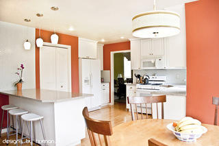 时尚厨房空间设计  亮眼的色彩与设计