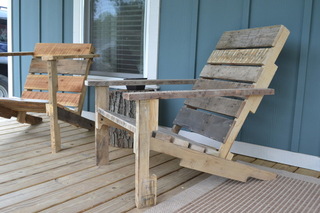 自己来创造一个花园椅 实木打造