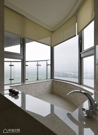 新古典风格公寓时尚浴缸效果图