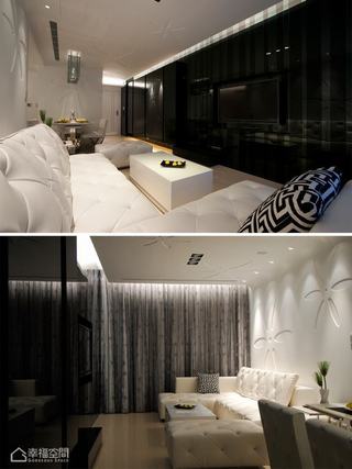 现代简约风格公寓奢华客厅设计图