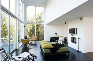 现代简约风格时尚客厅沙发窗户图片